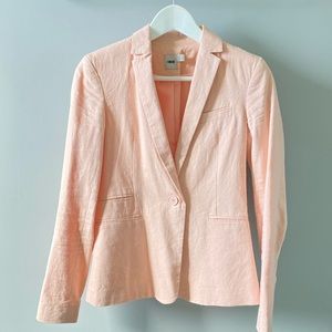 ASOS blush linen blazer - Size 0